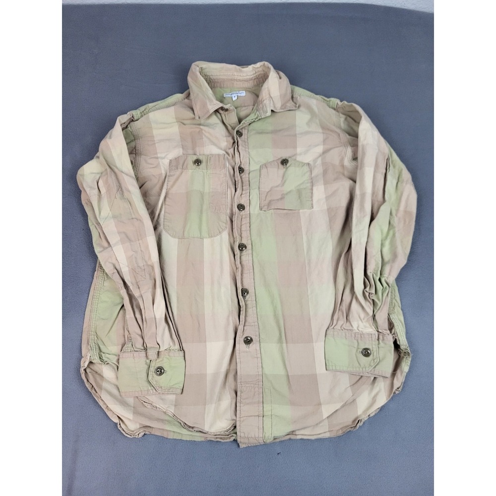 Engineered Garment New York Shirt Mens Small Pink Lightweight Upside Down Pocket